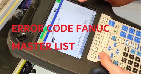 fanuc robot fault codes list